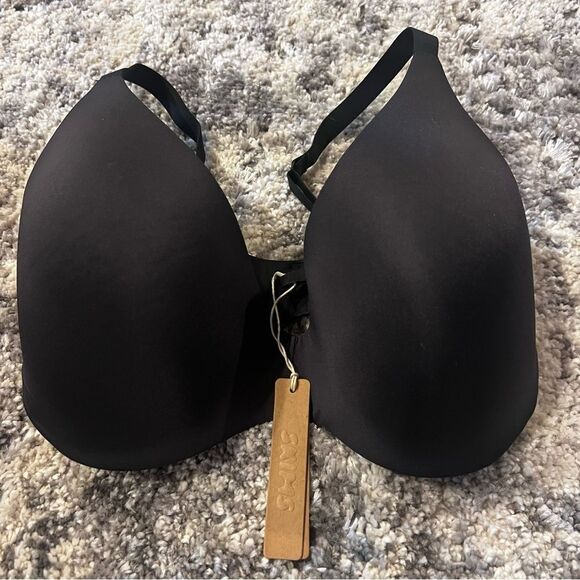 NWT Skims‎ wireless form push up plunge bra onyx size 34dddd - Picture 3 of 10